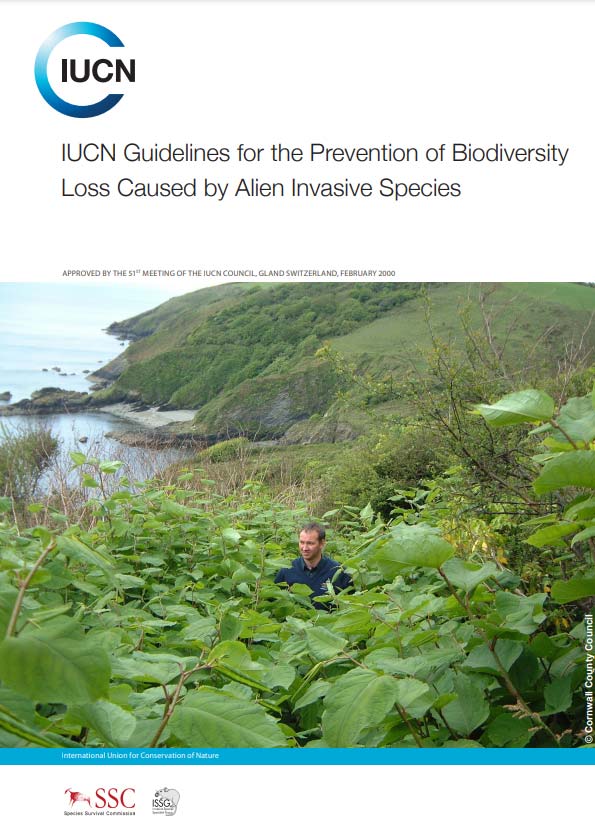 IUCN guidelines for the prevention of biodiversity loss caused by alien invasive species