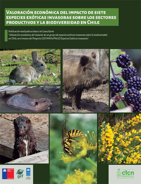 Valoración económica del impacto de siete especies exóticas invasoras sobre los sectores productivos y la biodiversidad en Chile. Resumen – Gobierno de Chile