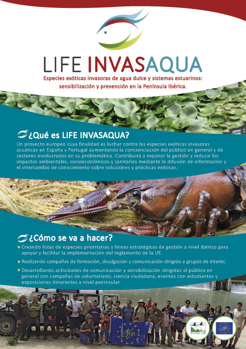 Flyer presentación LIFE Invasaqua